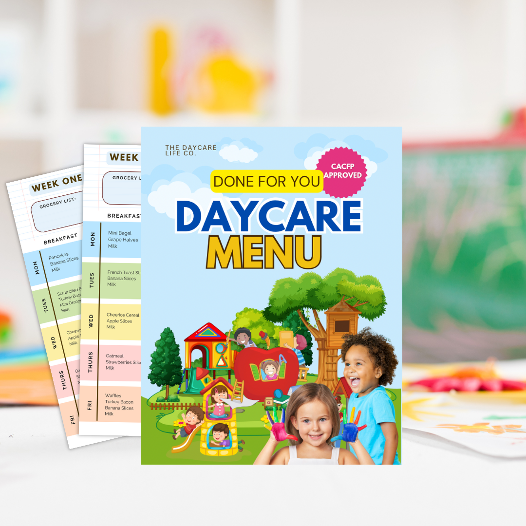 Done For You Daycare Menu (CACFP Approved)